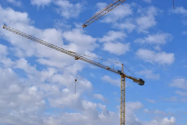 Work Progress Houses Construction Men Work Stock Photo