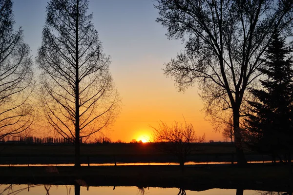 Atemberaubender Sonnenuntergang Der Muzza — Stockfoto