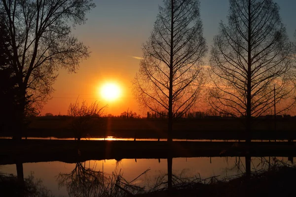 Atemberaubender Sonnenuntergang Der Muzza — Stockfoto