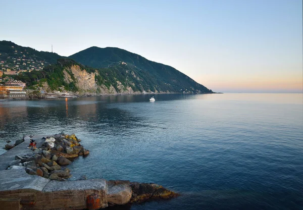 Vista Del Mar Azul Liguria Camogli — Foto de Stock