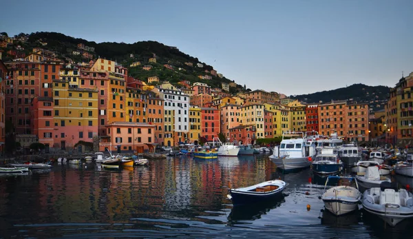 Les Maisons Colorées Caractéristiques Ligurie Camogli — Photo