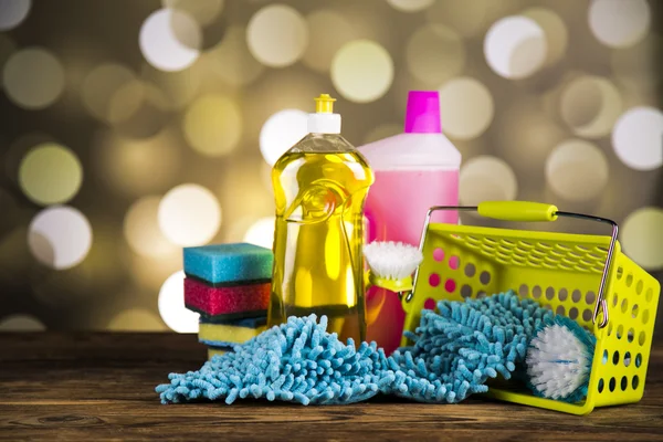 Composition of cleaning products — Stock Photo, Image