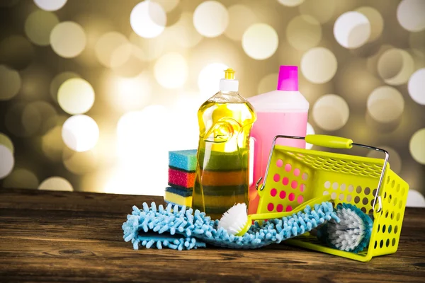 Composition of cleaning products — Stock Photo, Image