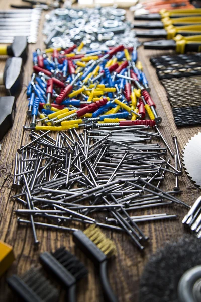Zestaw narzędzi budowlanych — Zdjęcie stockowe