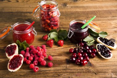 Orman meyve reçel kavanoz reçel, kavanoz reçeli, reçel, meyve, meyve