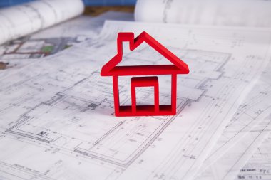Binalar inşaat ve Vinçler altında. Bina projeleri