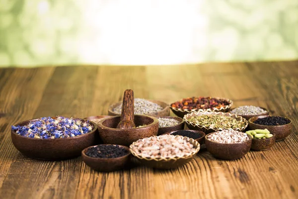 Natural medicine ,natural seasonings — Stock Photo, Image