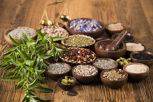 Natural medicine ,natural seasonings — Stock Photo, Image