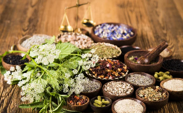Natural medicine ,natural seasonings — Stock Photo, Image