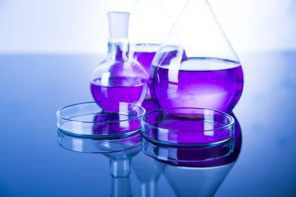 Laboratory glass, Chemistry science concept — Stock Photo, Image