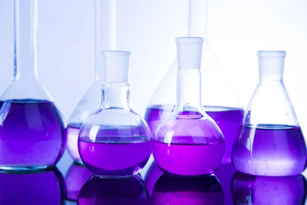 Szkło laboratoryjne, koncepcja nauki chemii — Zdjęcie stockowe