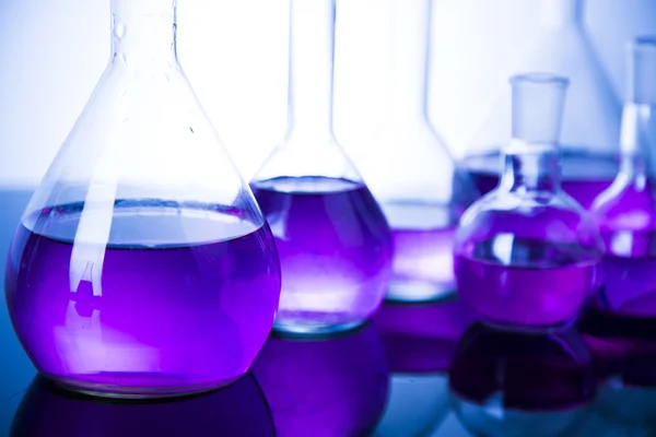 Szkło laboratoryjne, koncepcja nauki chemii — Zdjęcie stockowe