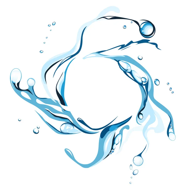 Water swirl — Stock Vector