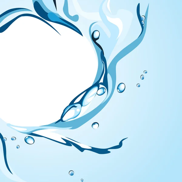 Water swirl — Stockvector