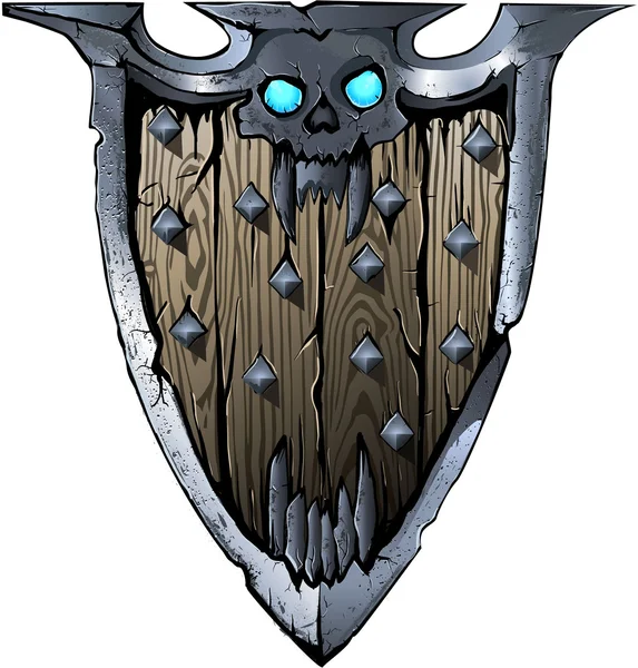 Death Knight Shield — Stockvector