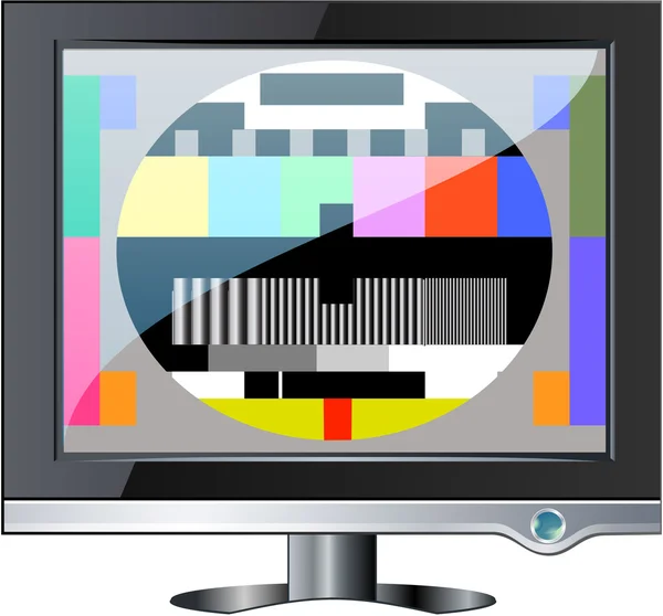 Vector Tv with no signal — Stock Vector
