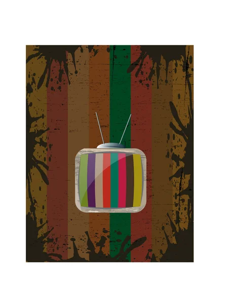 Backround Tv Vintage — Image vectorielle