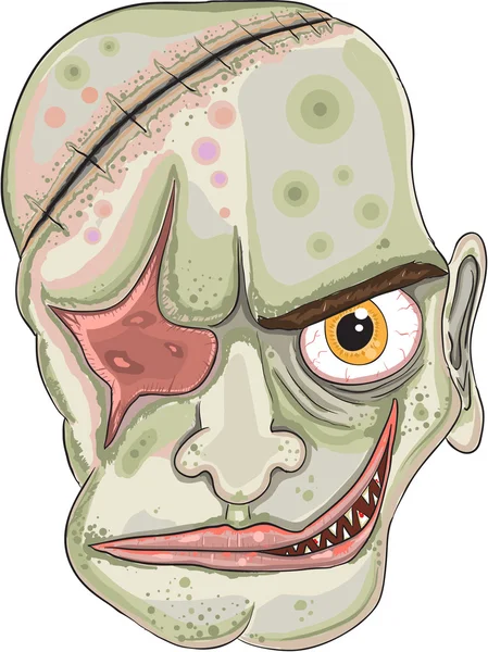 Konstiga Monster Head vektor Illustration — Stock vektor