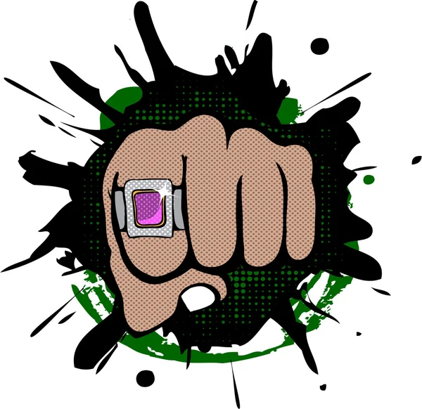 Hip Hop fist icon — Stock Vector