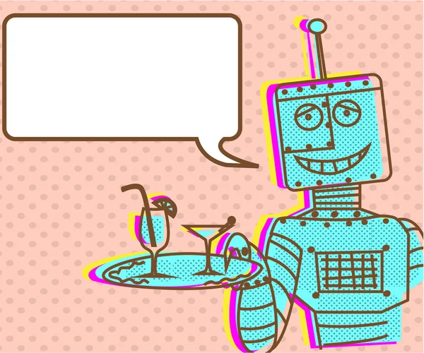 Vintage robot poster