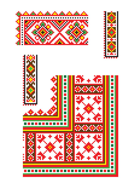 Ukrainian ornament vector part 6