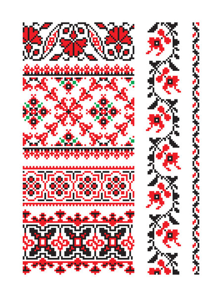 Ukrainian ornament vector part 9