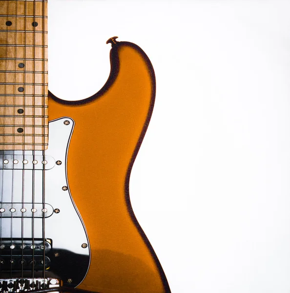 Guitarra amarela, música — Fotografia de Stock