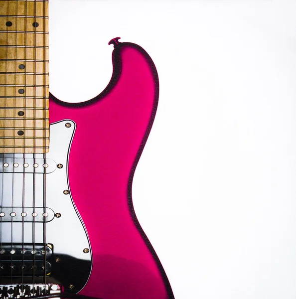 Purple guitar, music — Stock Photo, Image