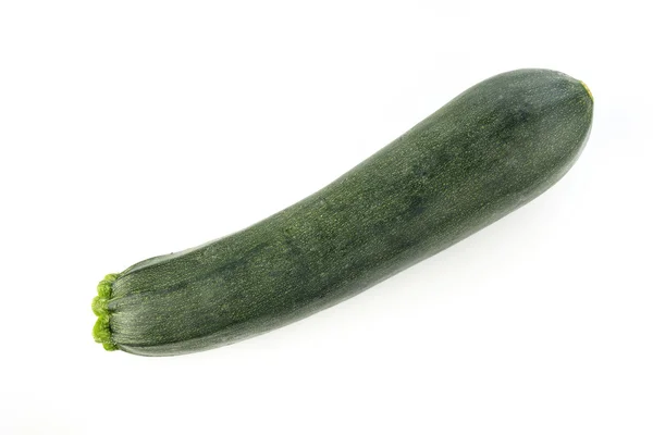 Zucchine verdi fresche su sfondo bianco — Foto Stock