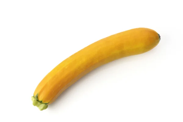 Fresh Yellow Zucchini on White Background — Stock Photo, Image