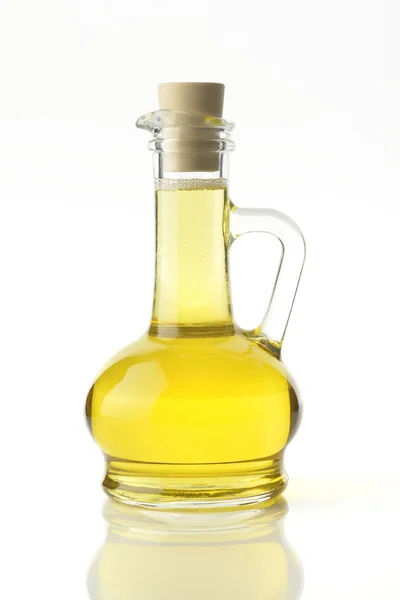 Apple Cider Vinegar and Cooking Oil — Stock Photo, Image