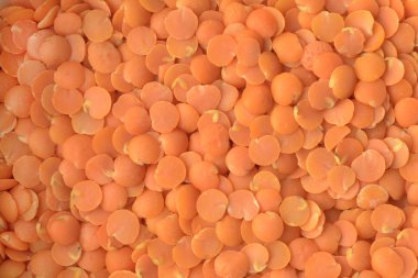 Kırmızı mercimek yakın çekim