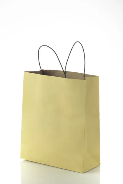 Paper Shopping Bag  on White Background — Stock Photo, Image