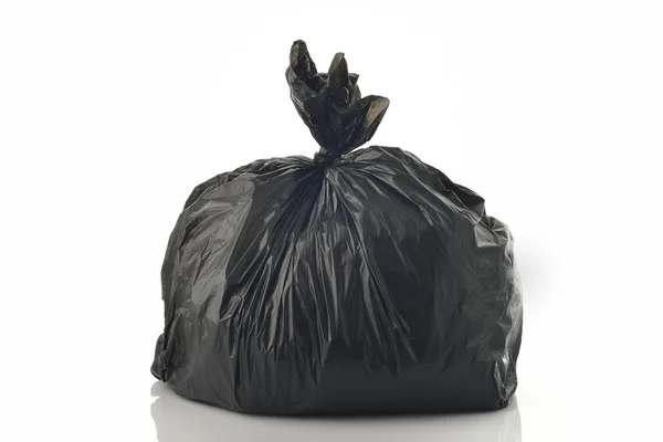Trash Bag on White Background Shot in Studio — Stock Photo, Image