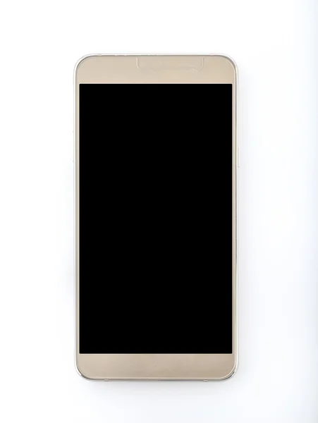 beyaz arkaplanda modern akıllı telefon 