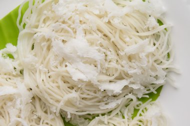 Beyaz pirinç noodle-idiyappam - kangurular puttu - şey