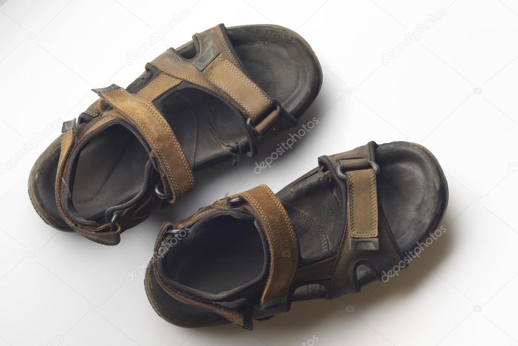 Old Brown Suede Sandals.