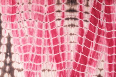 Arka plan kırmızı, siyah ve pembe kravat boya bez serisi.