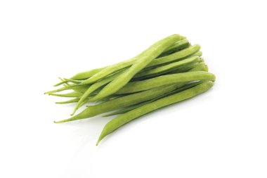 Cluster Beans on White Background clipart