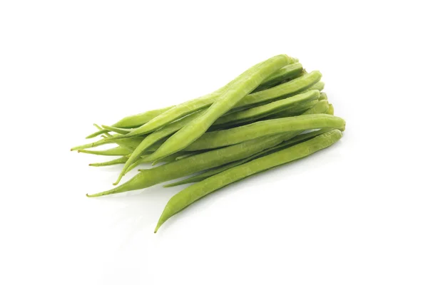 Cluster Beans on White Background — Stock Photo, Image