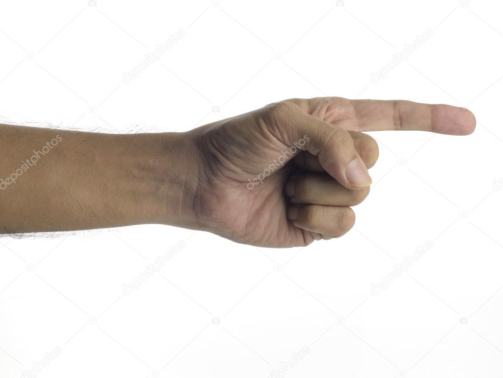 Finger Pointing - Male Hand