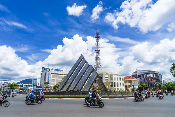 Tay Ninh City Βιετνάμ Oct 2020 Προβολή Της Κύριας Κυκλικής — Φωτογραφία Αρχείου