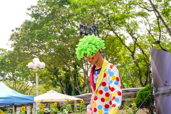 Chi Minh Stadt Vietnam Januar 2020 Ein Freischaffender Clown Beim — Stockfoto