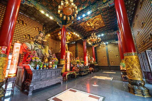 Chi Minh Vietnam Dec 2020 Interior Thousand Buddha Temple Chua — Stock Photo, Image