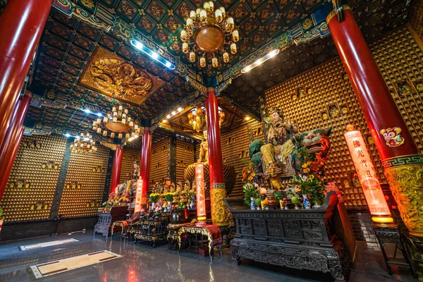 Chi Minh Vietnam Dec 2020 Interior Thousand Buddha Temple Chua — Stock Photo, Image