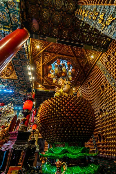 Chi Minh Vietnam Dic 2020 Interior Pagoda Thousand Buddha Temple —  Fotos de Stock