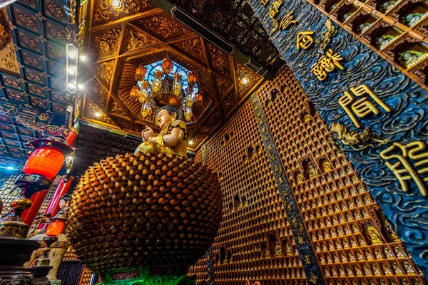 Chi Minh Vietnã Dezembro 2020 Interior Templo Buda Pagode Chua — Fotografia de Stock