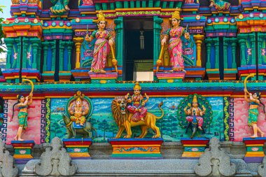 Mariamman Hindu tapınağı veya Ho Chi Minh şehrinde 