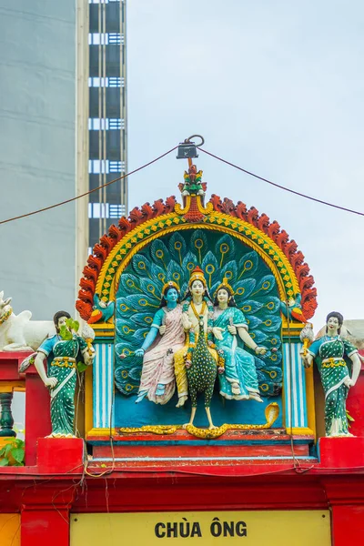 Subramaniam Swamy Tempel Hindoe Tempel Saigon Chi Minh Stad Detail — Stockfoto