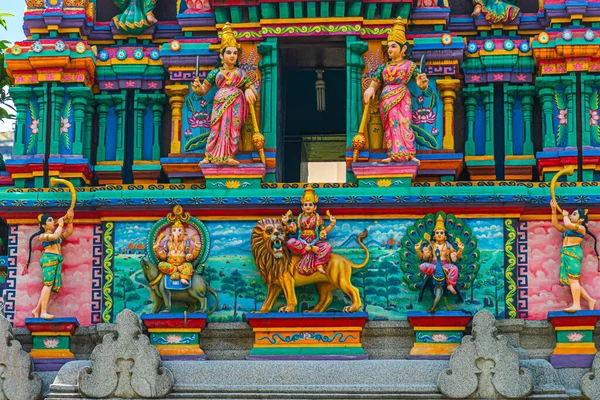 Mariamman Hindu Temple Chua Mariamman Chi Minh City Vietnam Detail — Stock Photo, Image